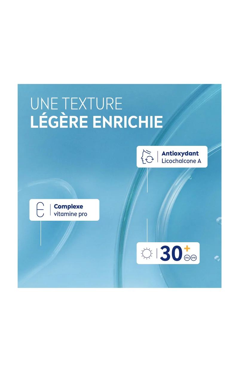 Crème hydratante SPF 30 - Peaux sensibles - Homme - Visage - 50 ml