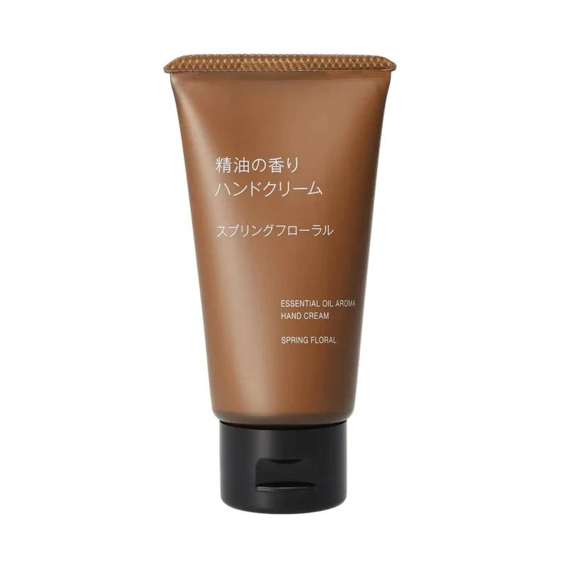 Muji Essential Oil Hand Cream 50g, Spring Floral Scent for Dry Skin