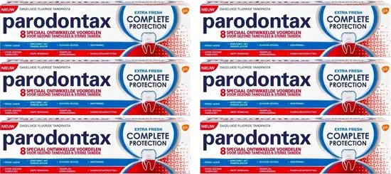 Parodontax Tandpasta Complete Protection Extra Fresh - 75ml x 6