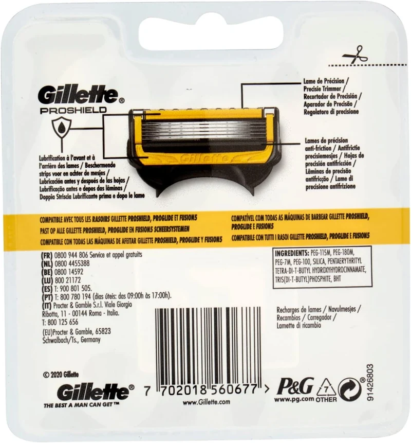Gillette - ProShield Mannen 4 Scheermesjes