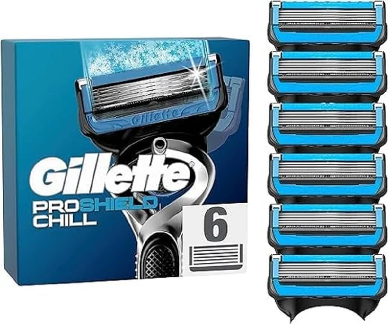 Gillette ProShield Chill Voor Mannen, 6 Stuks