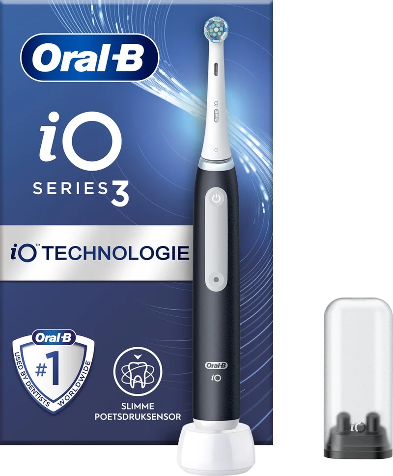 Oral-B iO 3 - Zwarte - Elektrische Tandenborstel