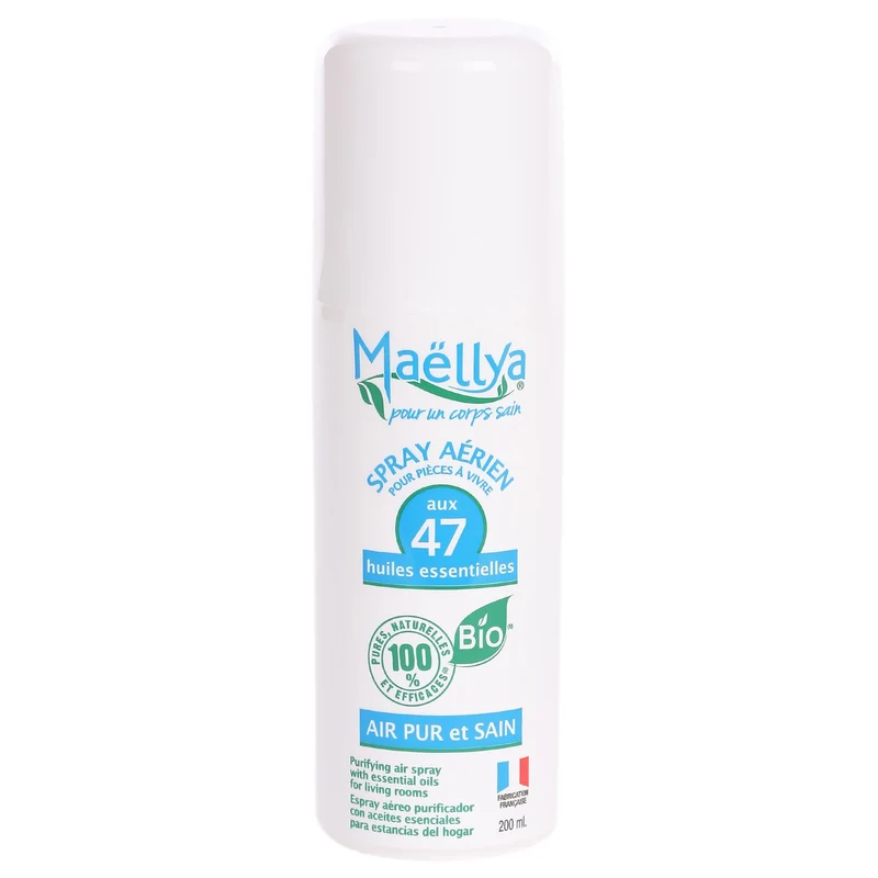 Spray aérien pour pièces à vivre 47 huiles essentielles