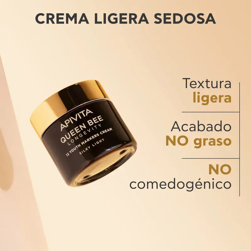 Apivita Queen Bee Longevity Light Cream 12 Youth Markers, 50 ml