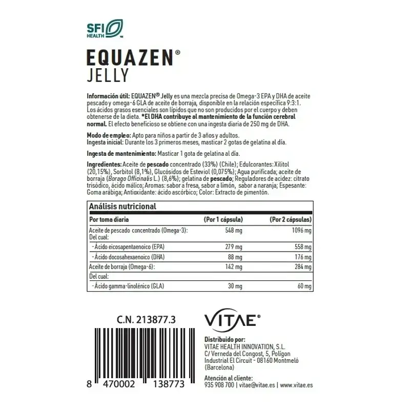 Vitae Equazen Jelly 60 Duplo