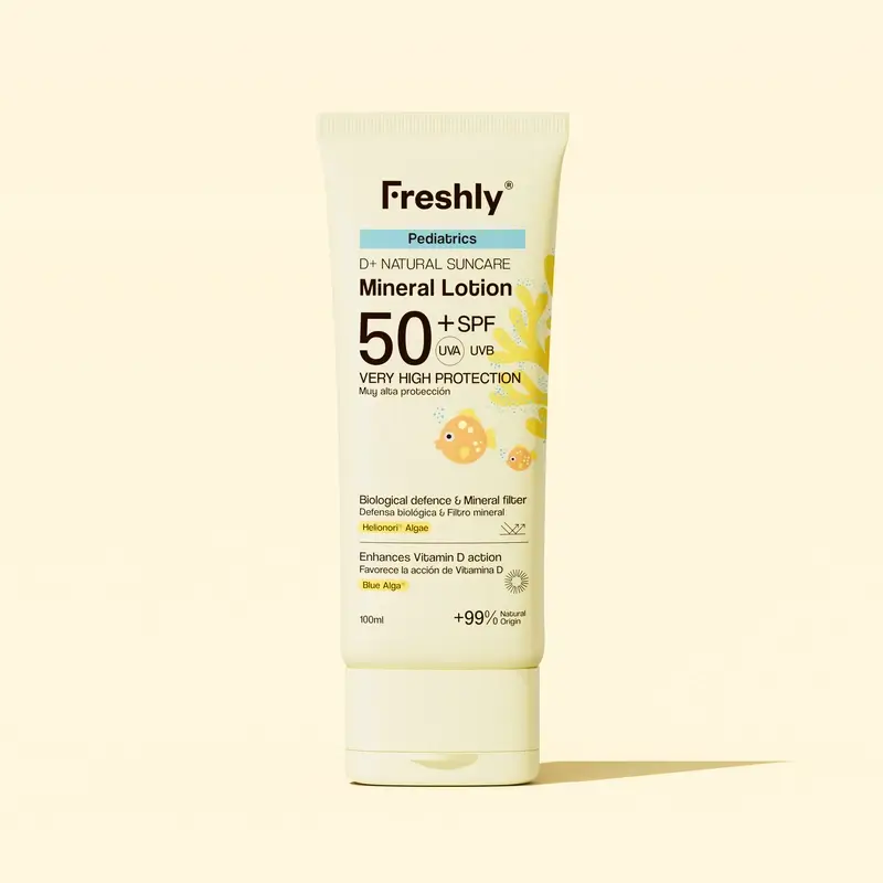 Freshly Pediatrics D+ Natural Suncare Mineral Lotion Spf50, 100 ml