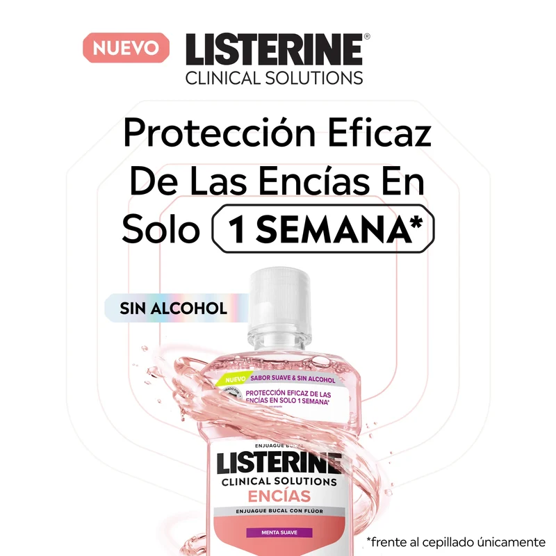 Listerine Clinical Solutions Gentle Flavour Gum, 500 ml