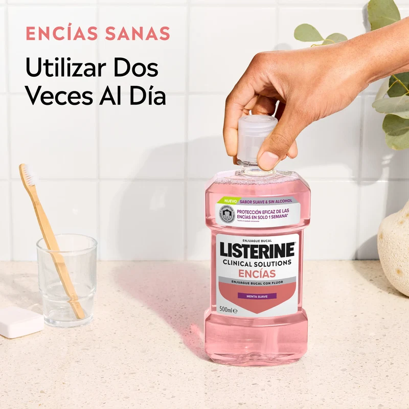 Listerine Clinical Solutions Gentle Flavour Gum, 500 ml