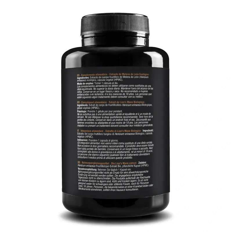 Zenement Lion's Mane Extract Organic, 120 vegan capsules