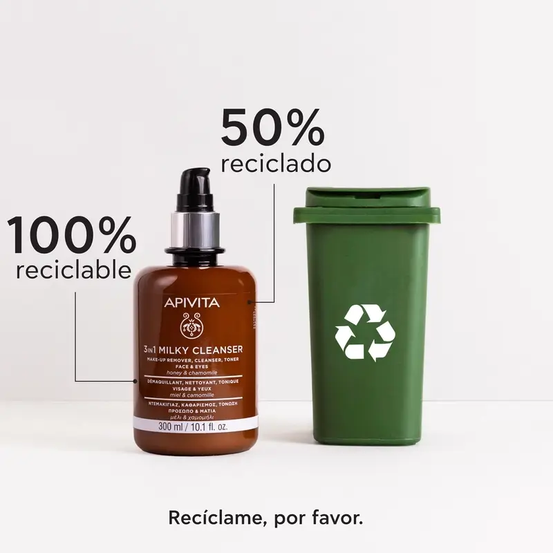 Apivita Cleansing Milk 3 In 1, 300 ml