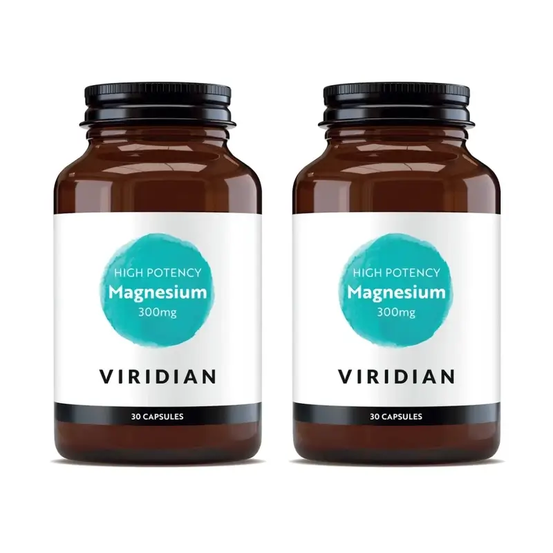 Viridian Magnesium High Potency 300Mg, 2X30Cap.Veg.