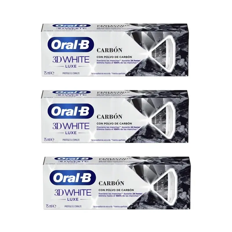 Oral-B Charcoal Toothpaste , 3X75 Ml