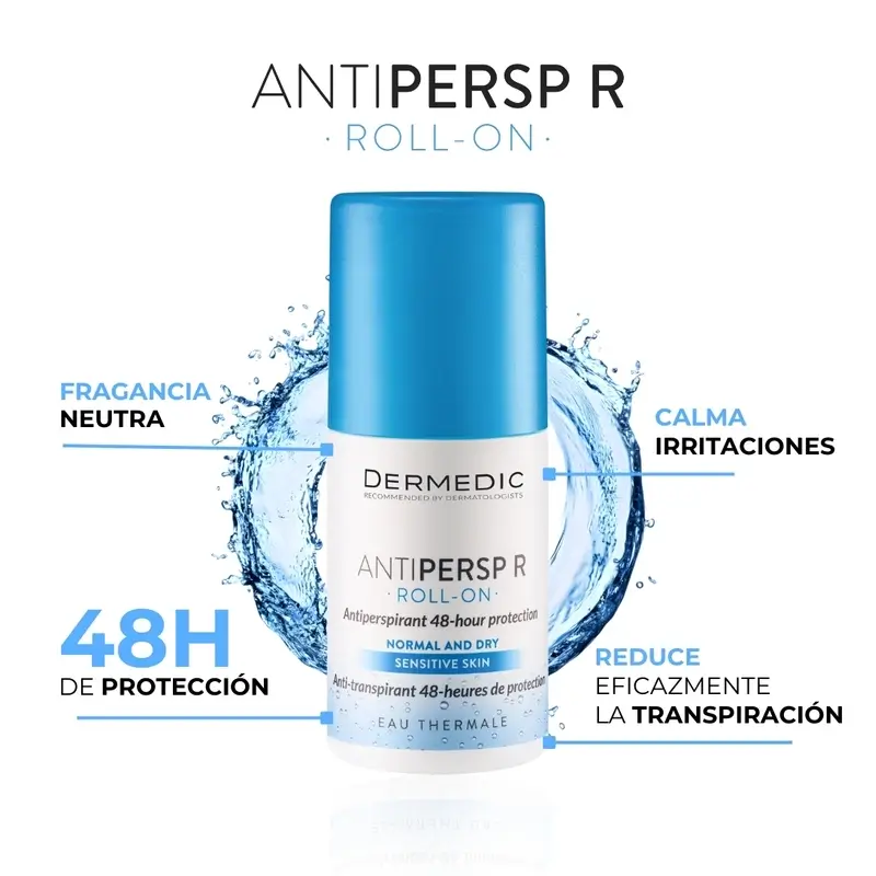 Dermedic Duo Antipersp R Antiperspirant Roll-On 48-Hour , 2 x 60 ml
