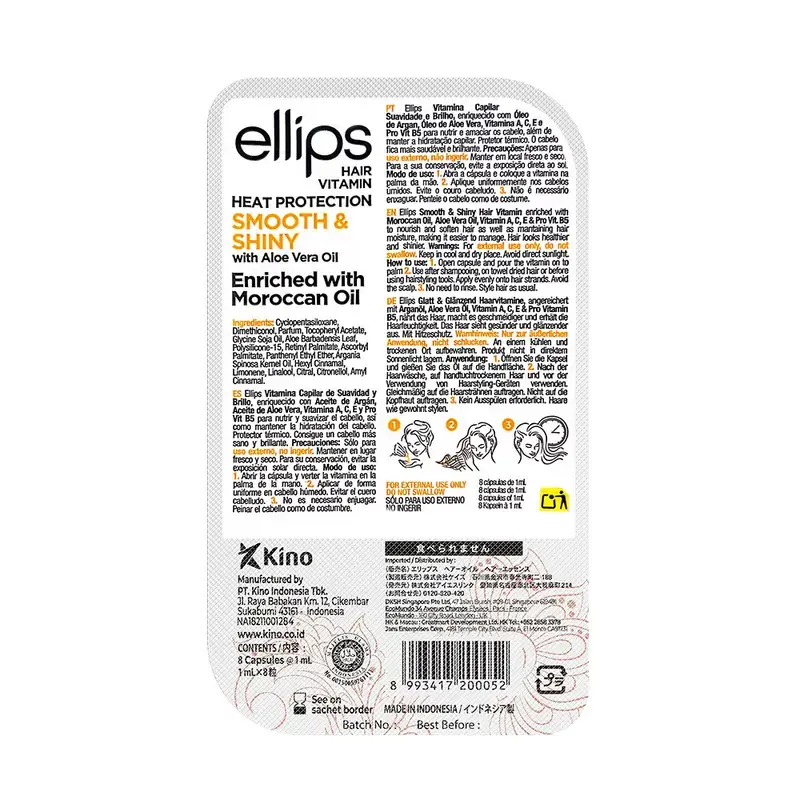 Ellips Hair Vitamin Argan Oil Orange Vitality , 8 capsules