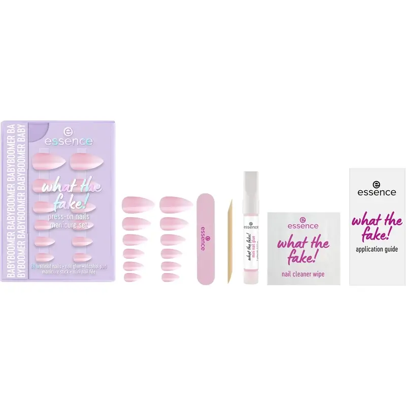 Essence Manicure Set With False Nails What The Fake! Press-On Nails 03 , 28 pieces