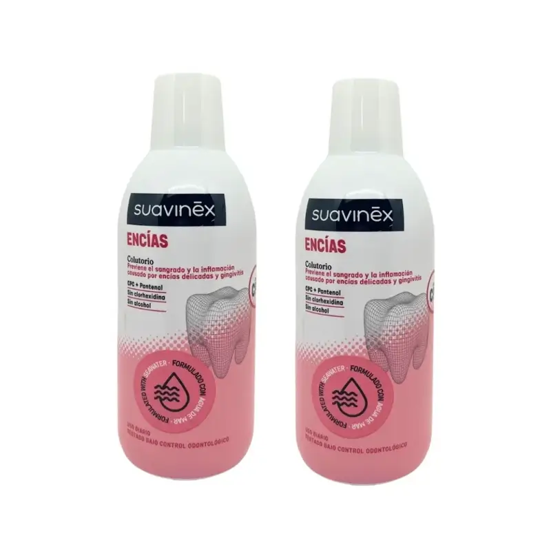 Suavinex Gum Mouthwash, 2x500 ml
