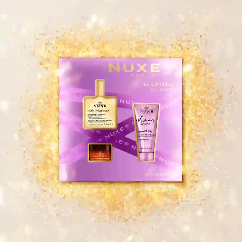 Nuxe Multi-Ranges Best Sellers Gift Chest Huile Prodigieuse + Shampoo +Reve The Miel