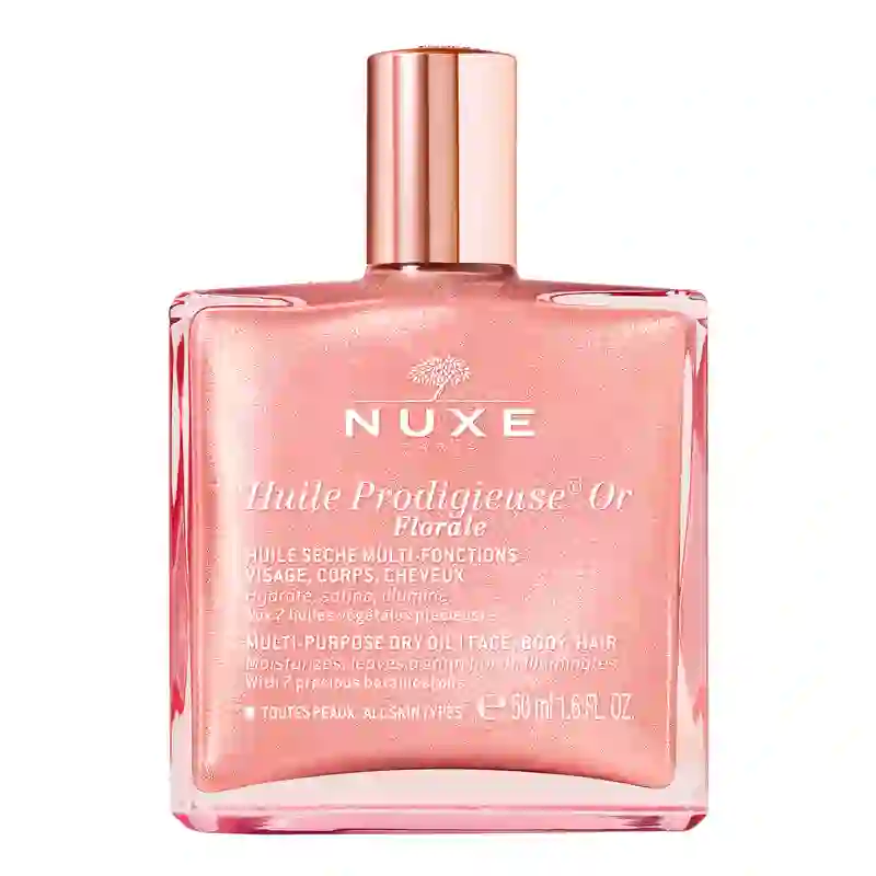 Nuxe Multi-Ranges Glow Infinite Rose Very Rose Lip Serum + Huile Prod Floral Or + Huile Prod Floral Gift Chest