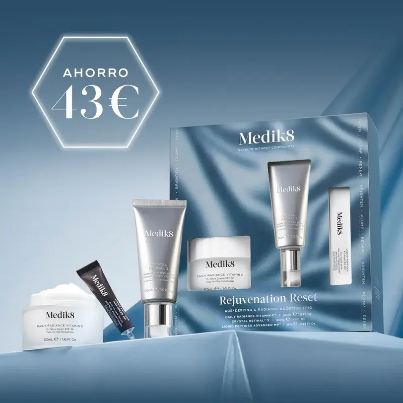 Medik8 Rejuvenation Reset Daily Radiance Vit C 50Ml + Crystal Retinal 3 30Ml + Liquid Peptides Deluxe