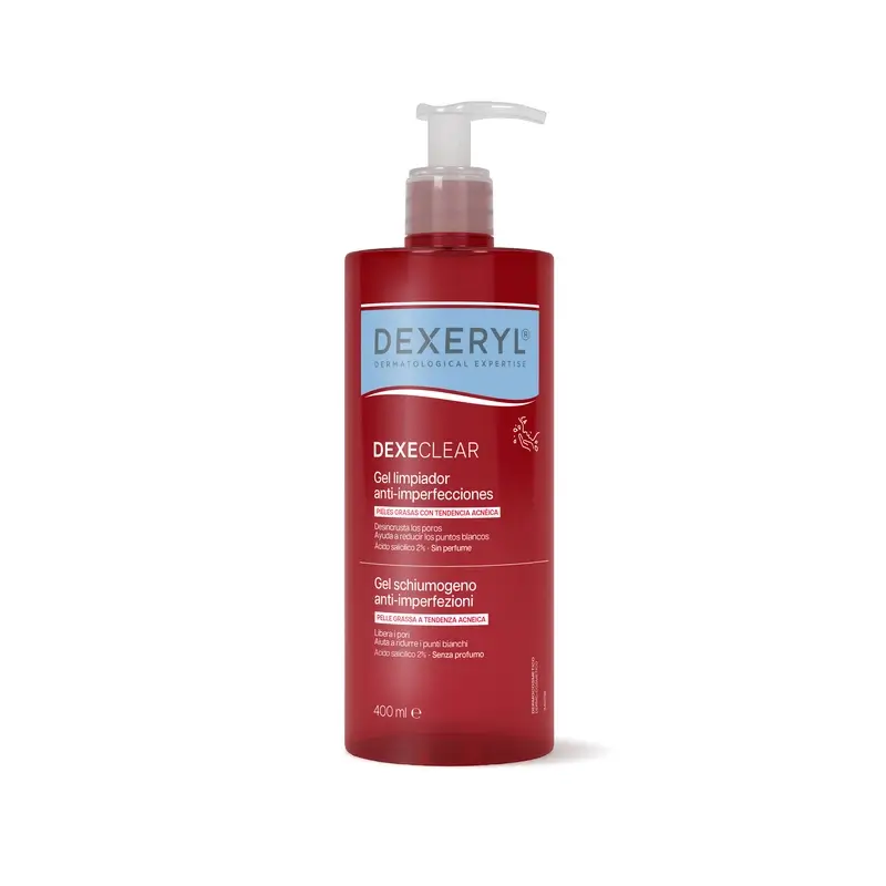 Dexeryl Dexeclear 2 In 1 Acne-prone Skin Cleansing Gel , 400 ml