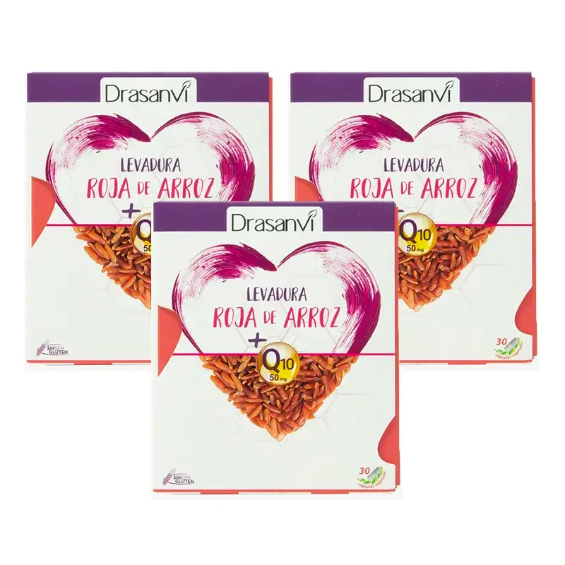 Drasanvi Yeast Red Rice (2,9 Mg Monacolin K) Coenzyme Q10, 3X30 Capsules