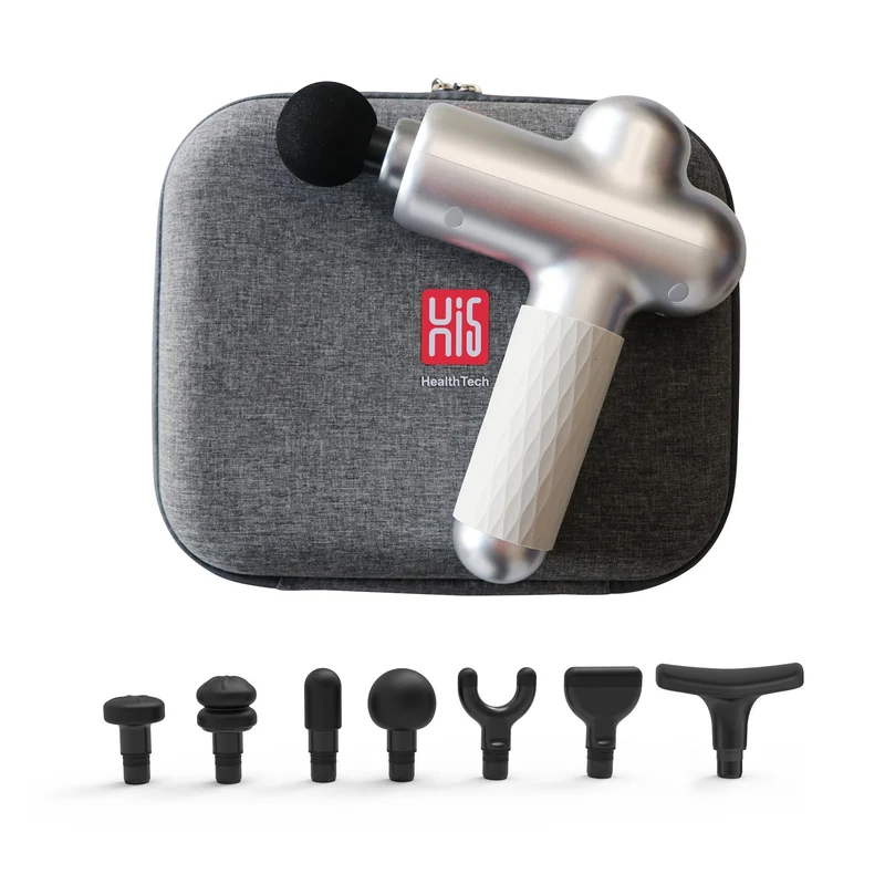 Massagepistole | Hi5 Sportster mit 7 Massageköpfen, 4 Vibrationsstufen und 9 Stunden Akkulaufzeit