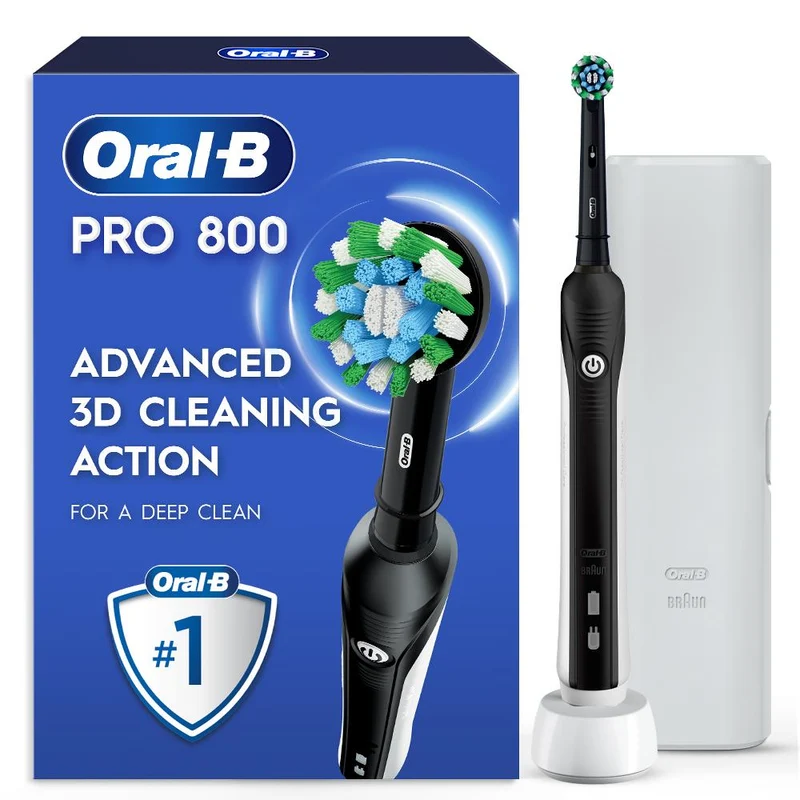 Oral-B Pro 800 Floss Action Electric Toothbrush (Black)