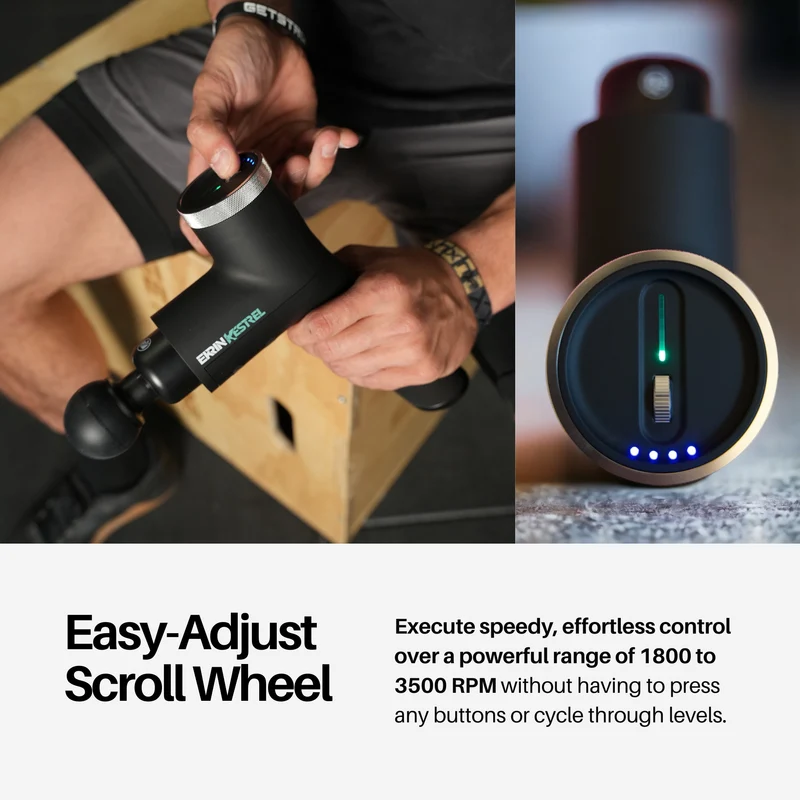 Kestrel Perkussionsmassagegerät | 13 mm Amplitude mit 5 Geschwindigkeitsstufen