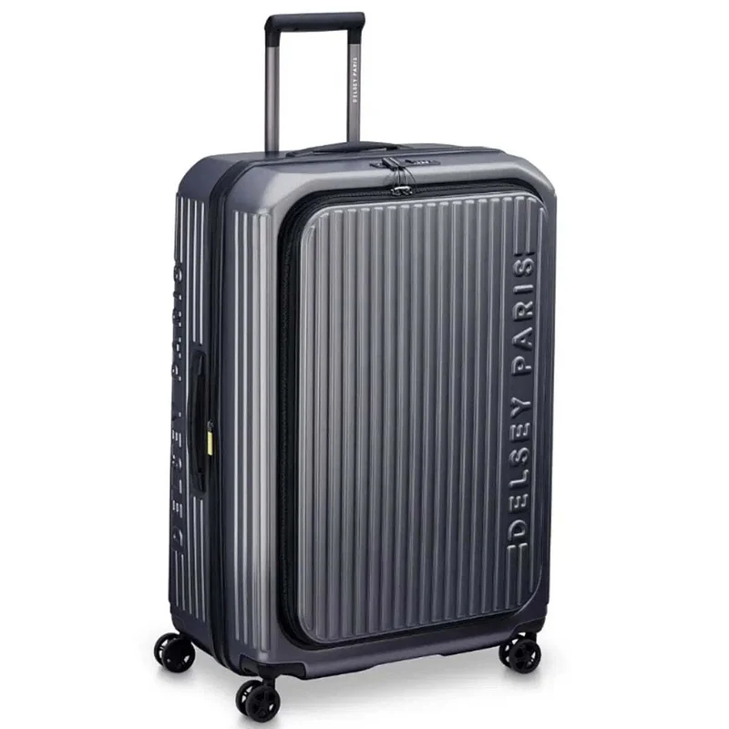 Delsey Securtime Zip 76 cm Top Opening 4-Wheel Expandable Suitcase - Anthracite