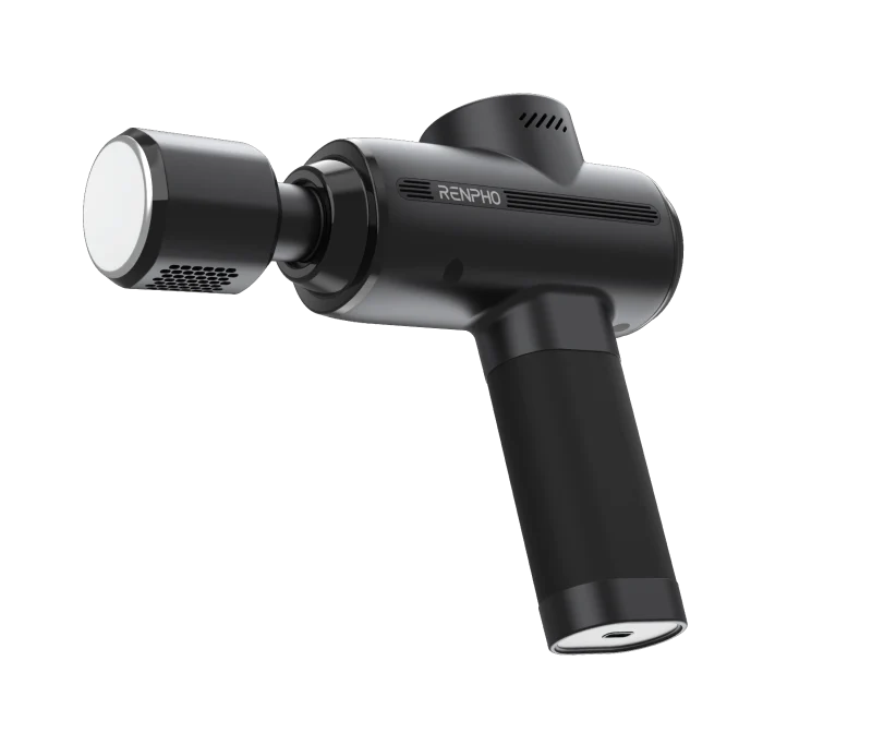 Massagepistole | Muskelmassagegerät mit 8 Temperaturstufen, VA-Display und All-in-One-Massagekopf