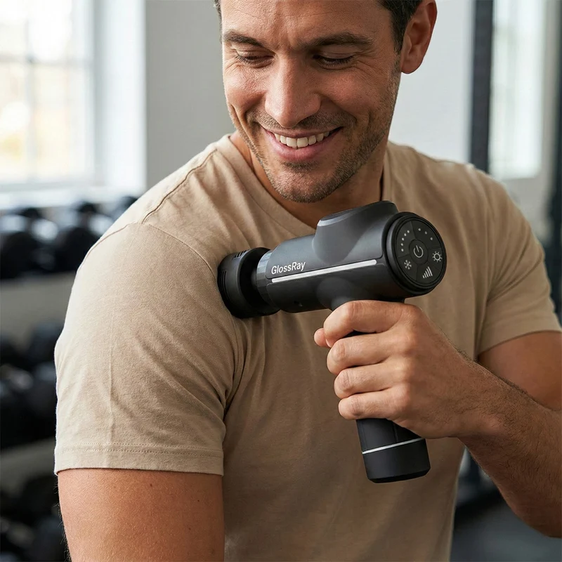 Massagepistole mit Wärme- und Kühlfunktion | Tragbares Tiefengewebe-Percussion-Massagegerät