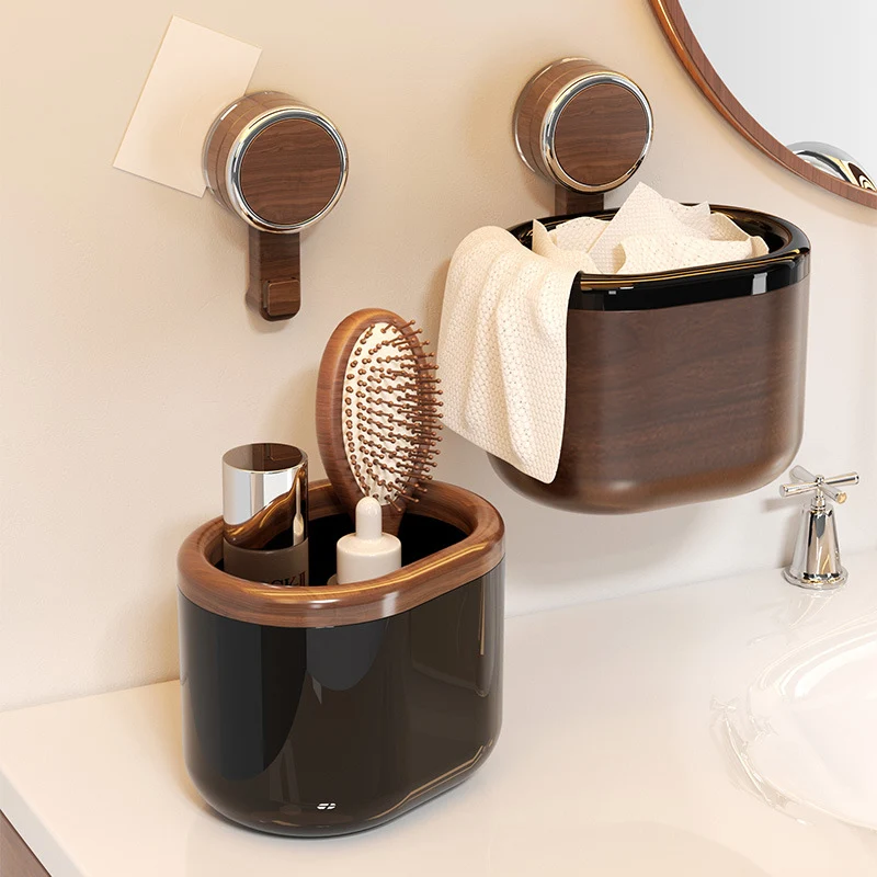 Badezimmer Organizer mit Saugnapf | Werkzeugfreie Wandablage ohne Bohren | Duschregal für Bad & Küche