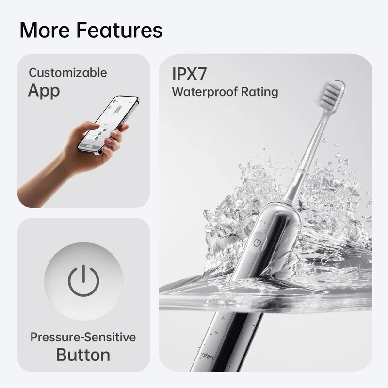Laifen Wave Electric Toothbrush (Stainless Steel)