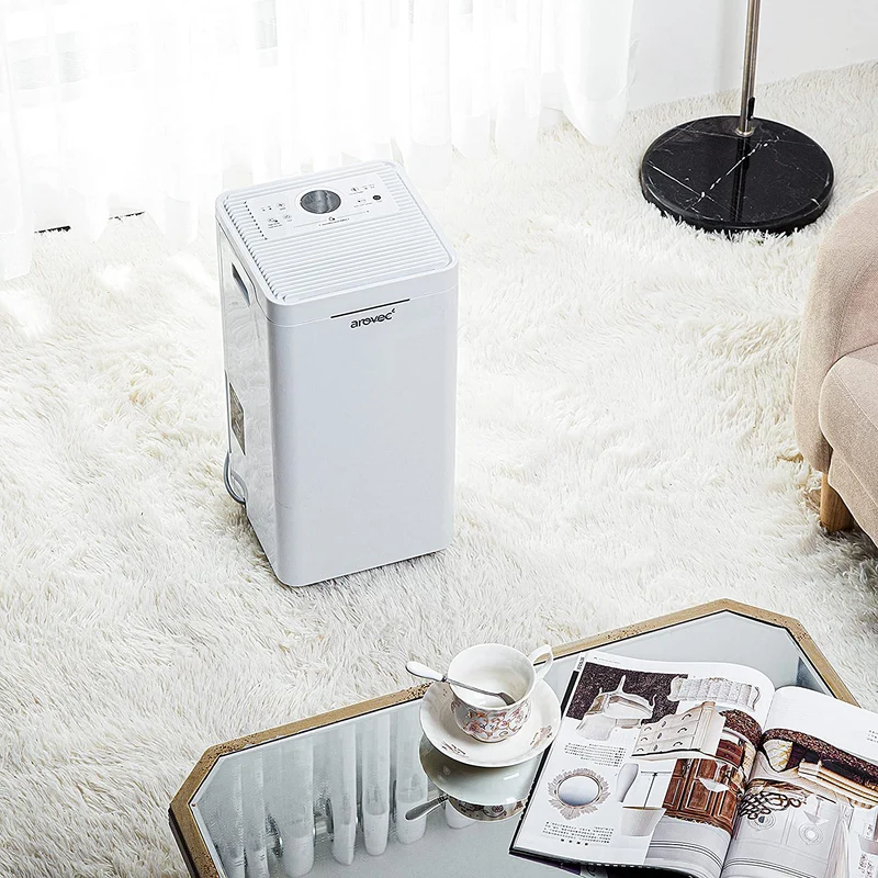 AROVEC 2-in-1 Smart Dehumidifier & Air Purifier – 10L/Day, 2.5L Tank, 30m² Coverage
