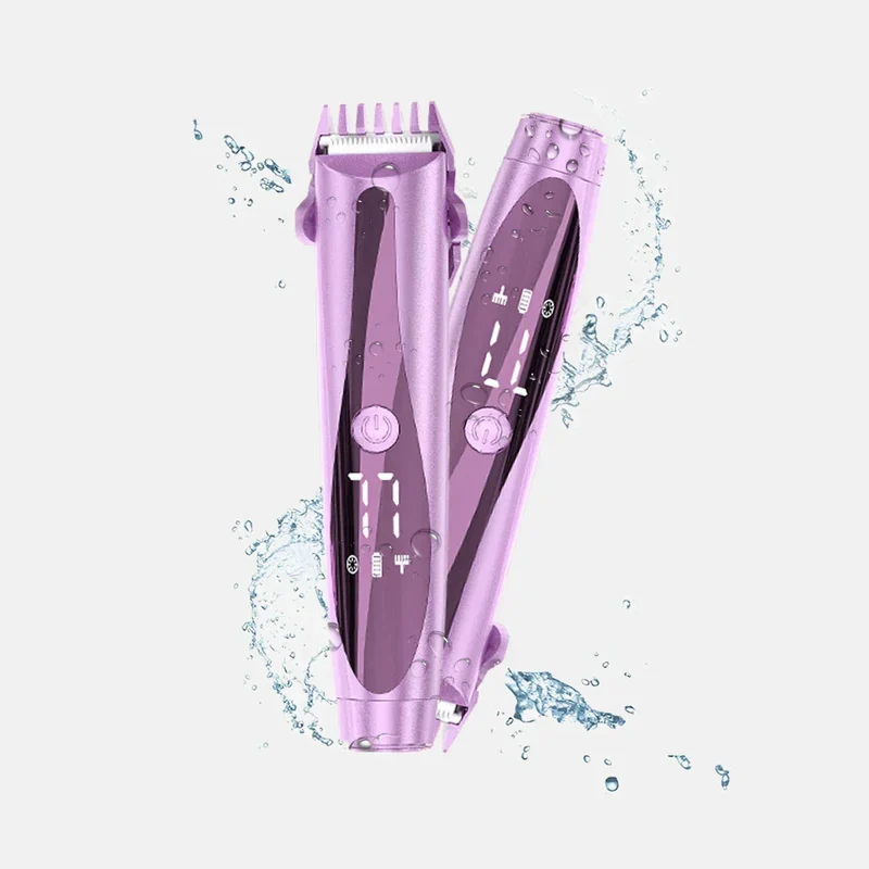 Damen Bikini-Trimmer 2-in-1 | Elektrischer Rasierer für Gesicht & Körper | Schmerzfreie Haarentfernung Nass & Trocken