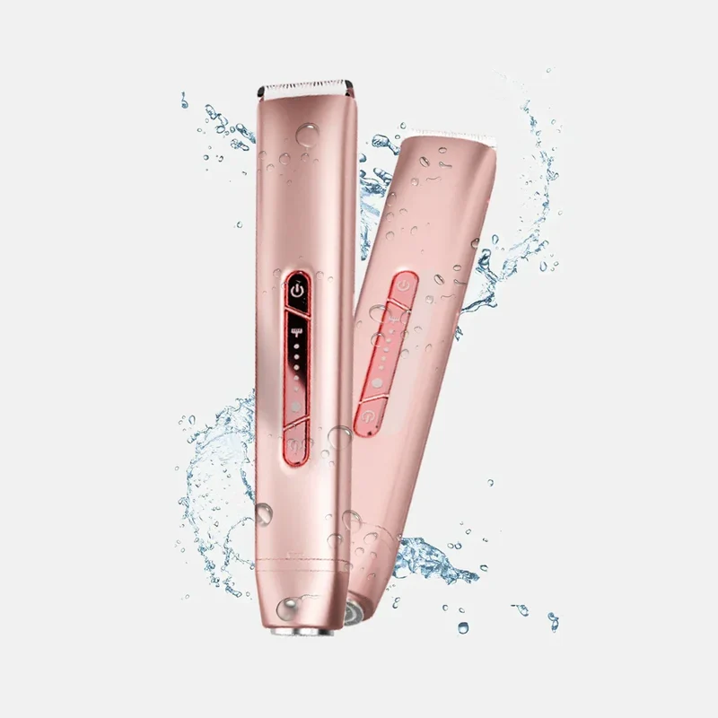 Damen Bikini-Trimmer 2-in-1 | Elektrischer Rasierer für Gesicht & Körper | Schmerzfreie Haarentfernung Nass & Trocken