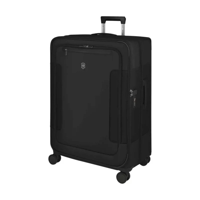 Victorinox 7.0 Werks Traveller Expandable Softside Suitcase Luggage L Black Large