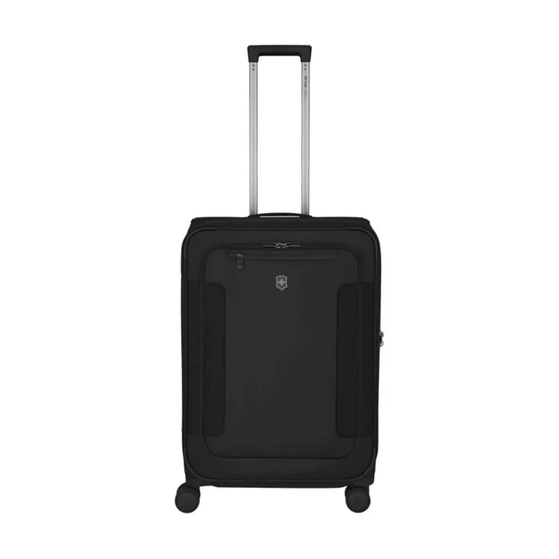 Victorinox 7.0 Werks Traveller Expandable Softside Suitcase Luggage M Black Medium