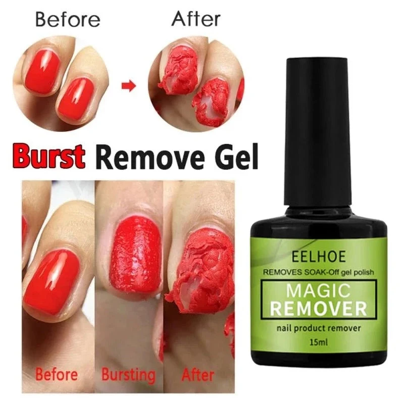 Nagellackentferner Gel acetonfrei | Entfernt Lack in ca. 5 Minuten | Schonend ohne Schaben | Sauberes Ergebnis