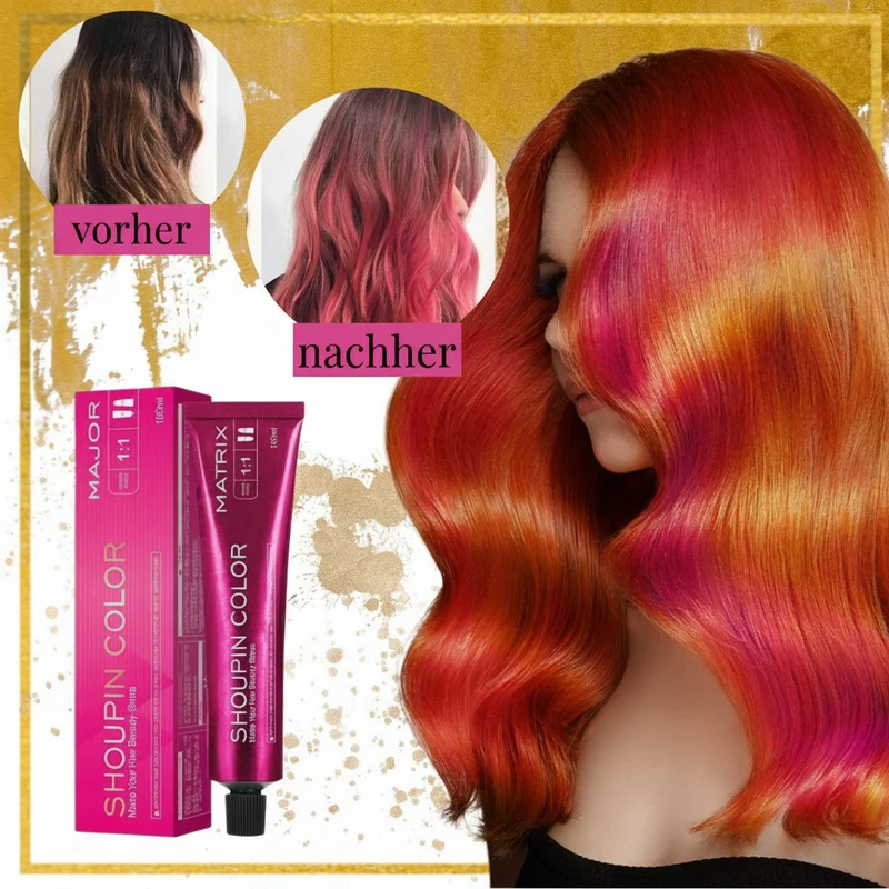 Farbshampoo 200 ml für leuchtende Haarfarbe | temporäre Tönung in 1 Wäsche | mit Arganöl | ohne Ammoniak, Parabene, Sulfate