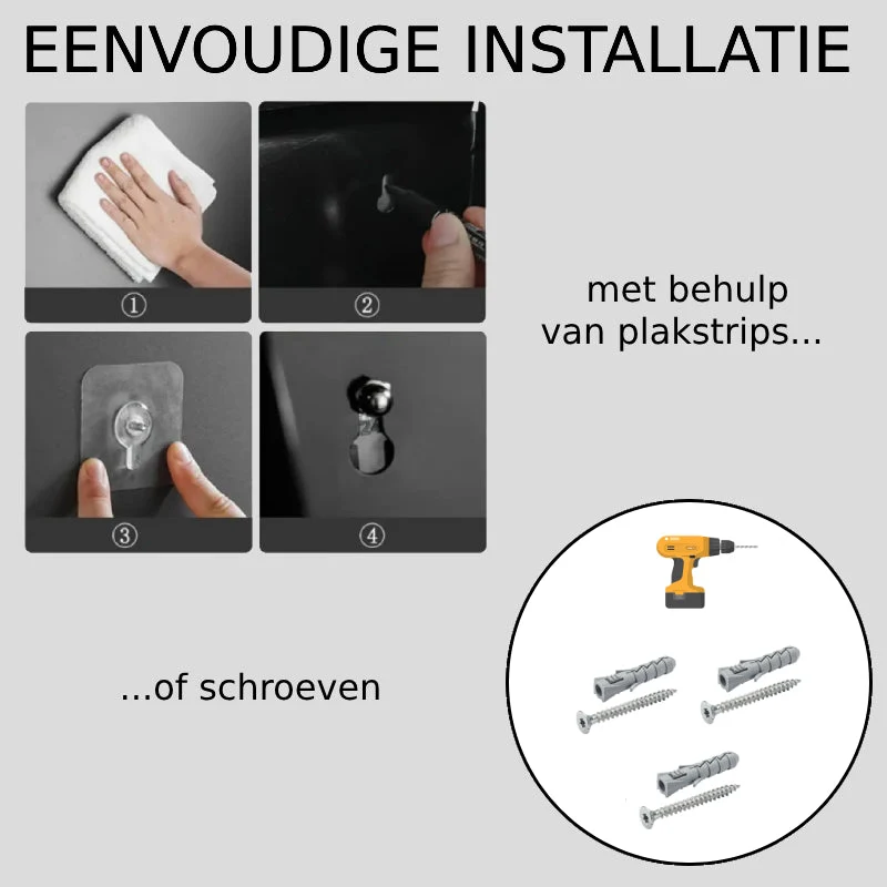 Toilettenpapierhalter mit Ablagefach | Matte Oberfläche, wandmontiert | Handyablage & hygienisches Staufach | Schwarz/Weiß/Silber