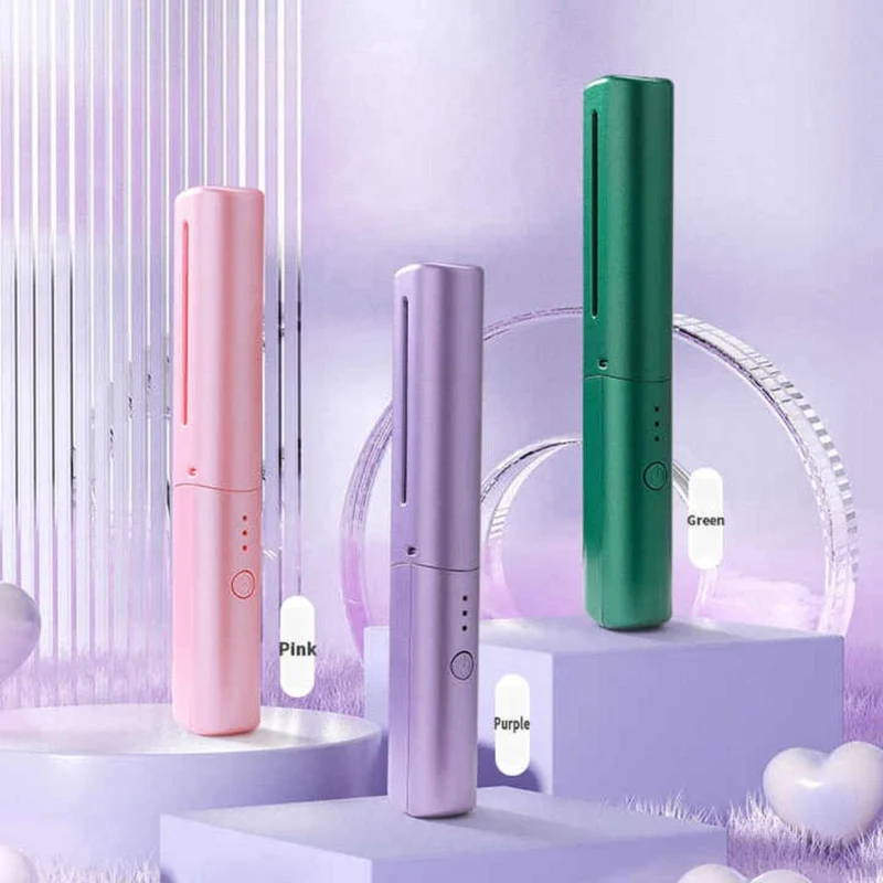 Wiederaufladbarer Glättkamm 2-in-1 mit Keramik | 3 Temperaturstufen, 4000 mAh Akku | Kompakt 18,5 cm, 116 g