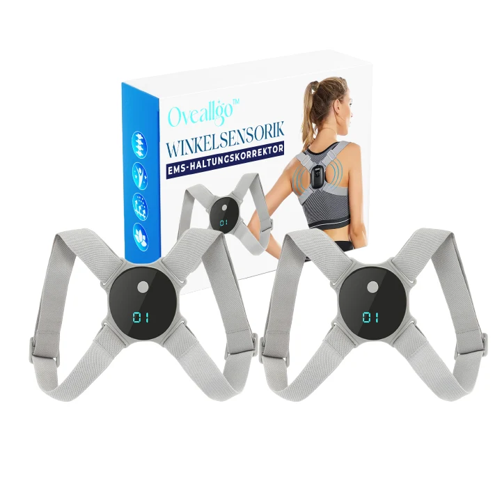 EMS Haltungstrainer mit Winkelerkennung | Elektronischer Rücken Trainer | Aufrechte Haltung & Muskelstimulation