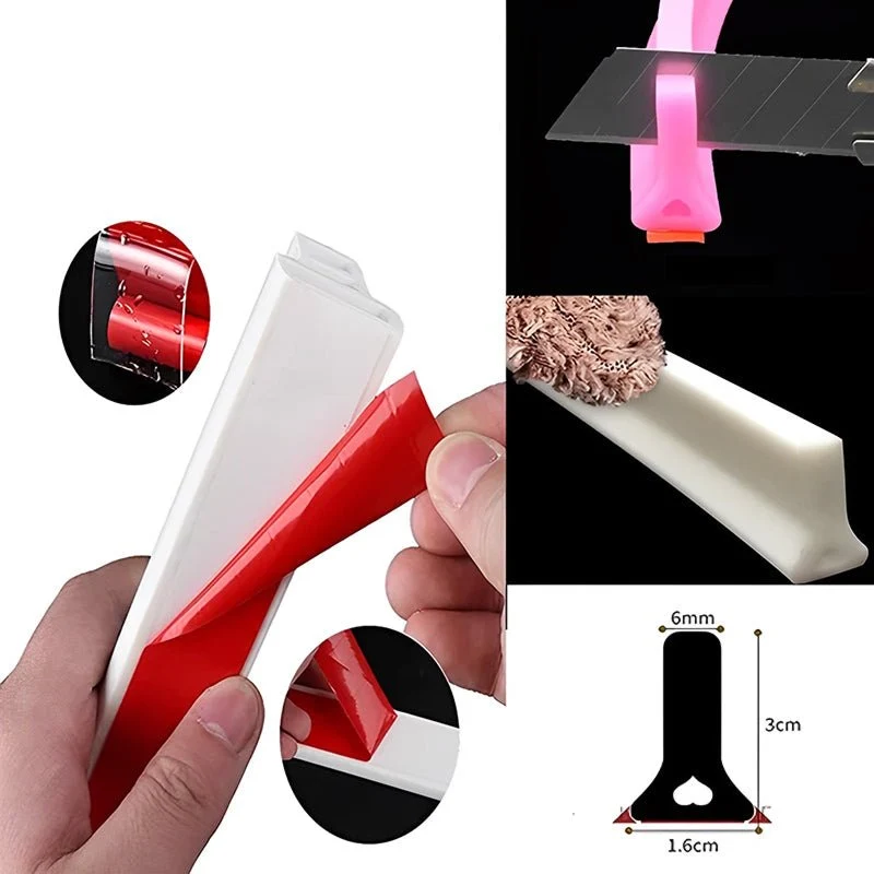 Silikon Abdichtstreifen selbstklebend 1–4 m | Wasser- & schimmelresistent | Flexibel 360° biegbar | Für Bad & Küche