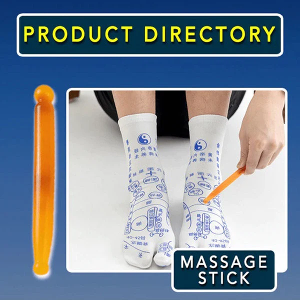 Akupressur Reflexzonen Socken aus Baumwolle | Diagramm-Zonen für Fußmassage | Atmungsaktiv & feuchtigkeitsableitend für Zuhause
