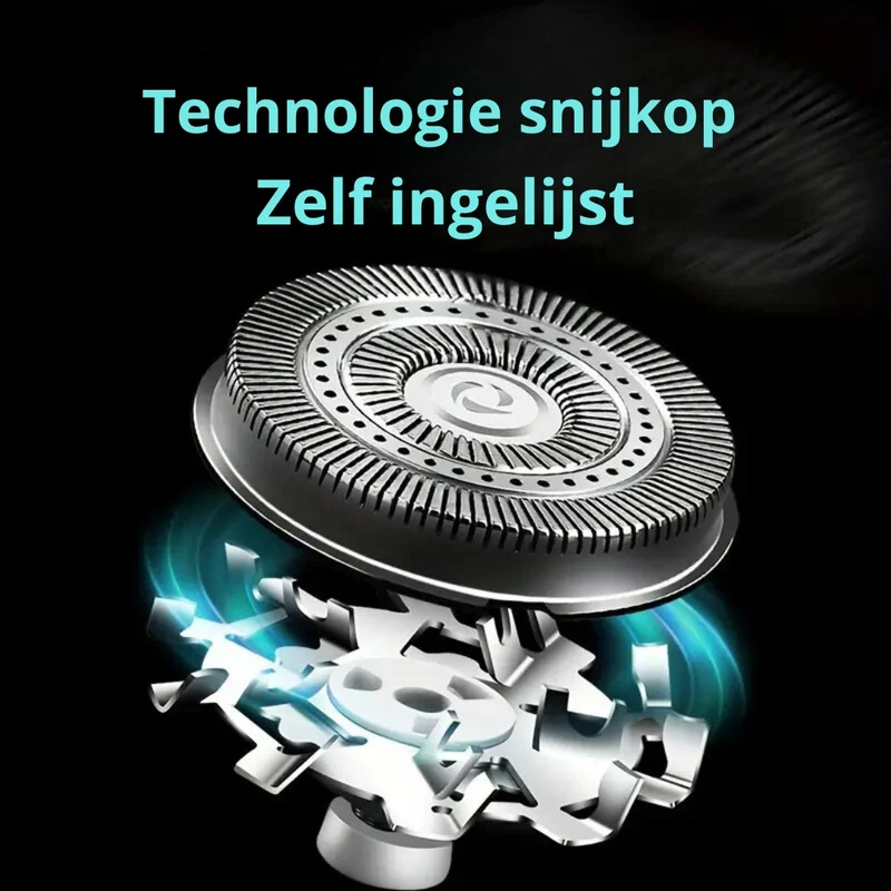 Kompakter Elektrorasierer für Nass- & Trockenrasur | USB-wiederaufladbar | 60 Min Akku | Abnehmbarer, abwaschbarer Scherkopf
