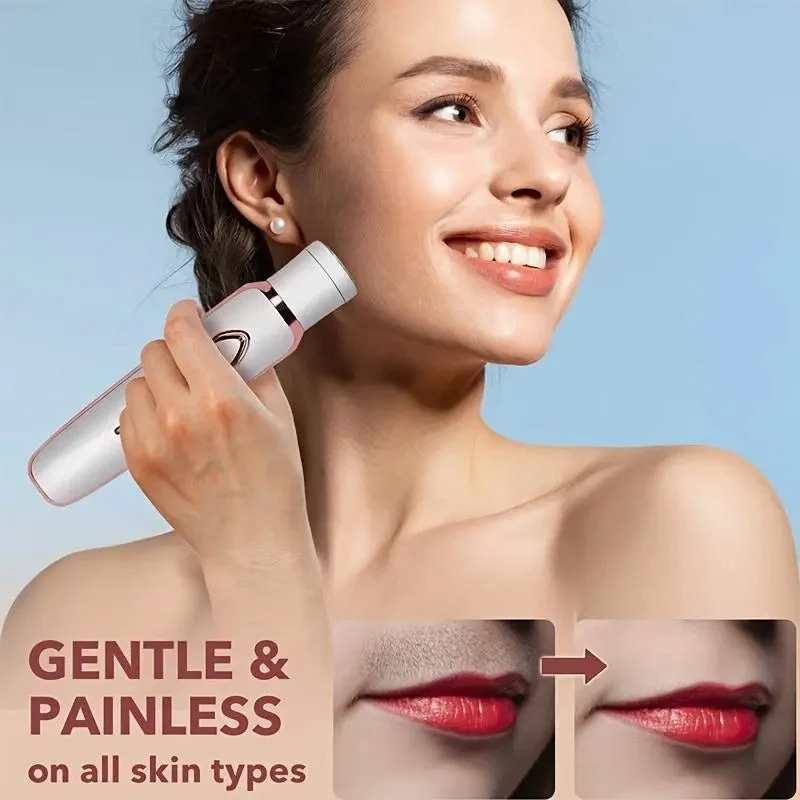 4-in-1 Elektrorasierer für Frauen kabellos | 4 Aufsätze: Rasur, Trimmen, Peeling, Gesichtsreinigung | 90 Min Akku | IPX6