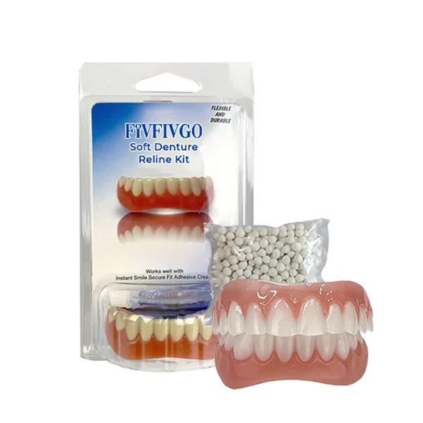 Weiches Prothesen-Unterfütterungsset aus Silikon | Individuelle Passform für Ober- & Unterkiefer | Mehr Komfort & Stabilität