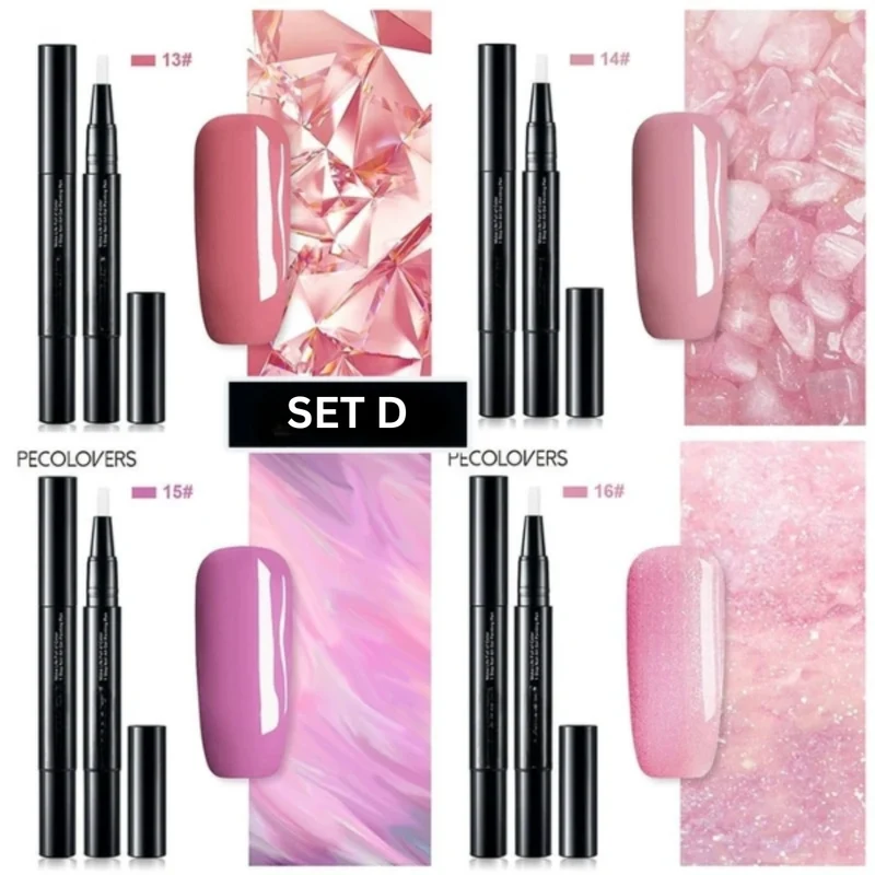 Gel Nagelstift Set für Nail Art | präzise Nagelzeichnung & kreative Designs | langanhaltende Farben für DIY Maniküre | NagelZauber