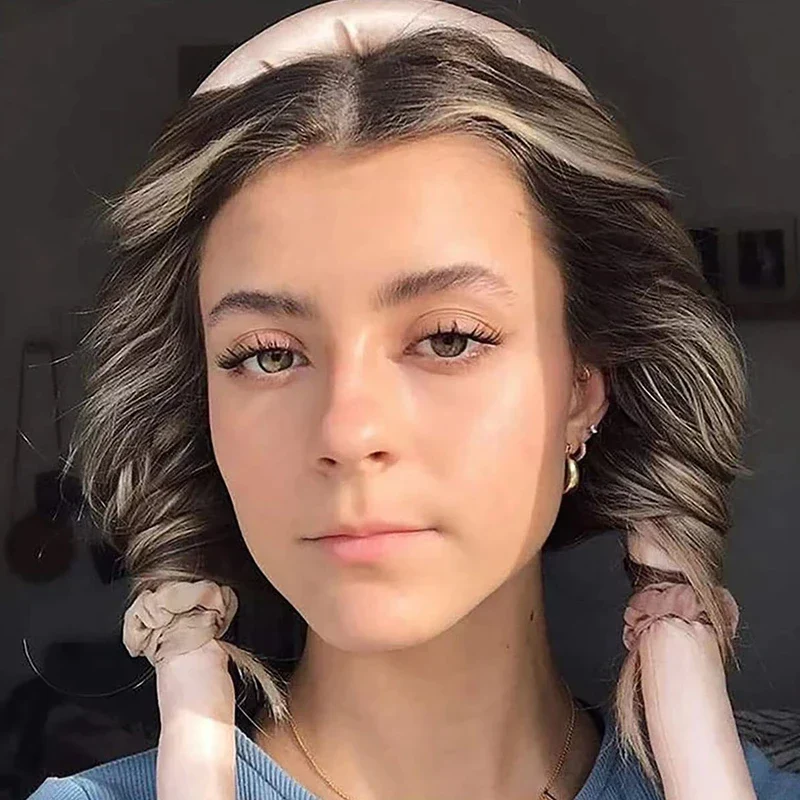 Hitzefreier Seiden Lockenformer Set | Overnight Locken ohne Hitze & Frizz | schonendes Haarstyling mit Maulbeerseide | Silky Curler